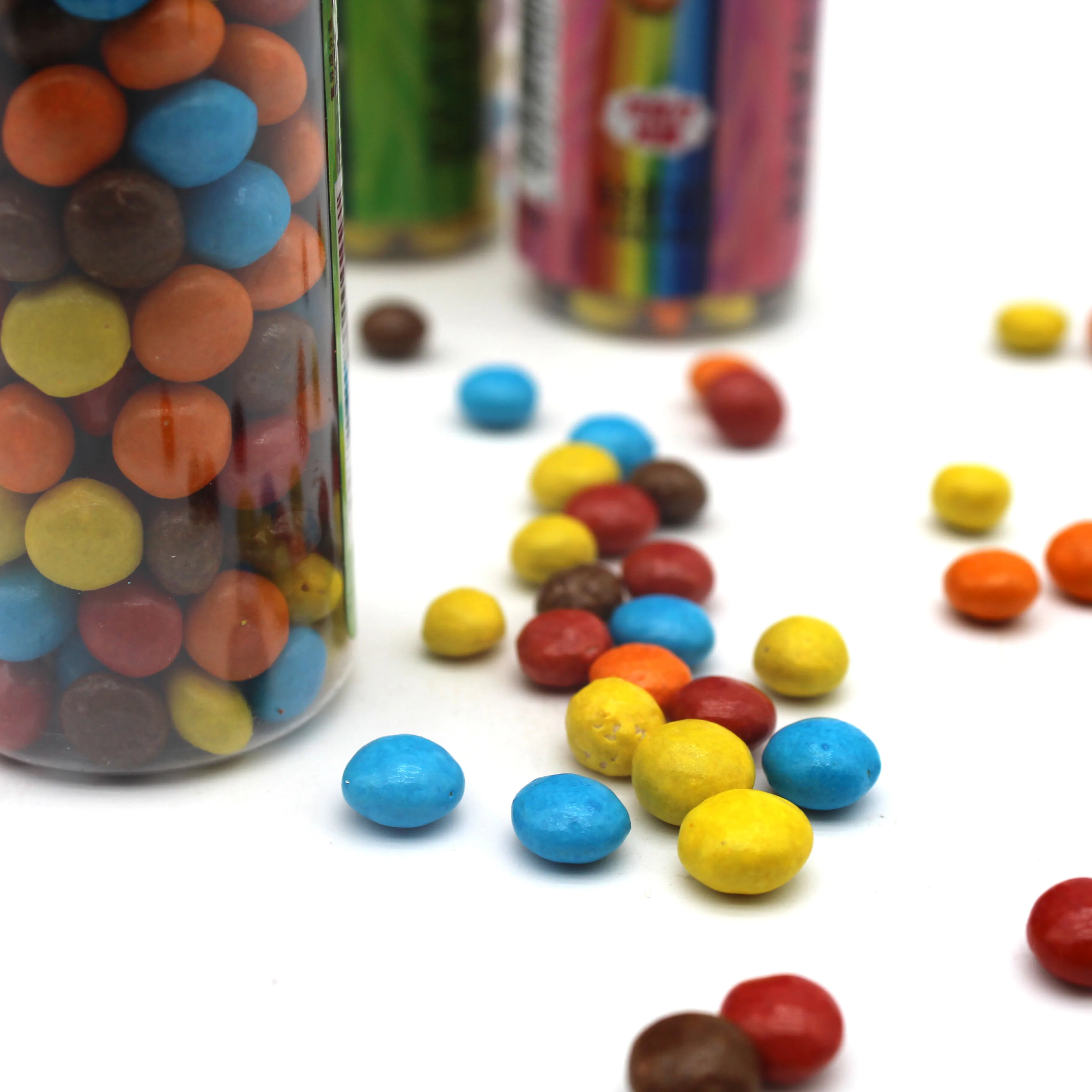Wholesale Custom Halal Sweet Mixed Colored Jelly Beans Gummy Candy in Bottle