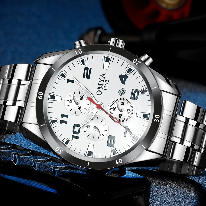 Luxury Brand watch Waterproof men Watch wrist Business Quartz Watches Stainless Steel calendar Dial Casual Man wristwatches