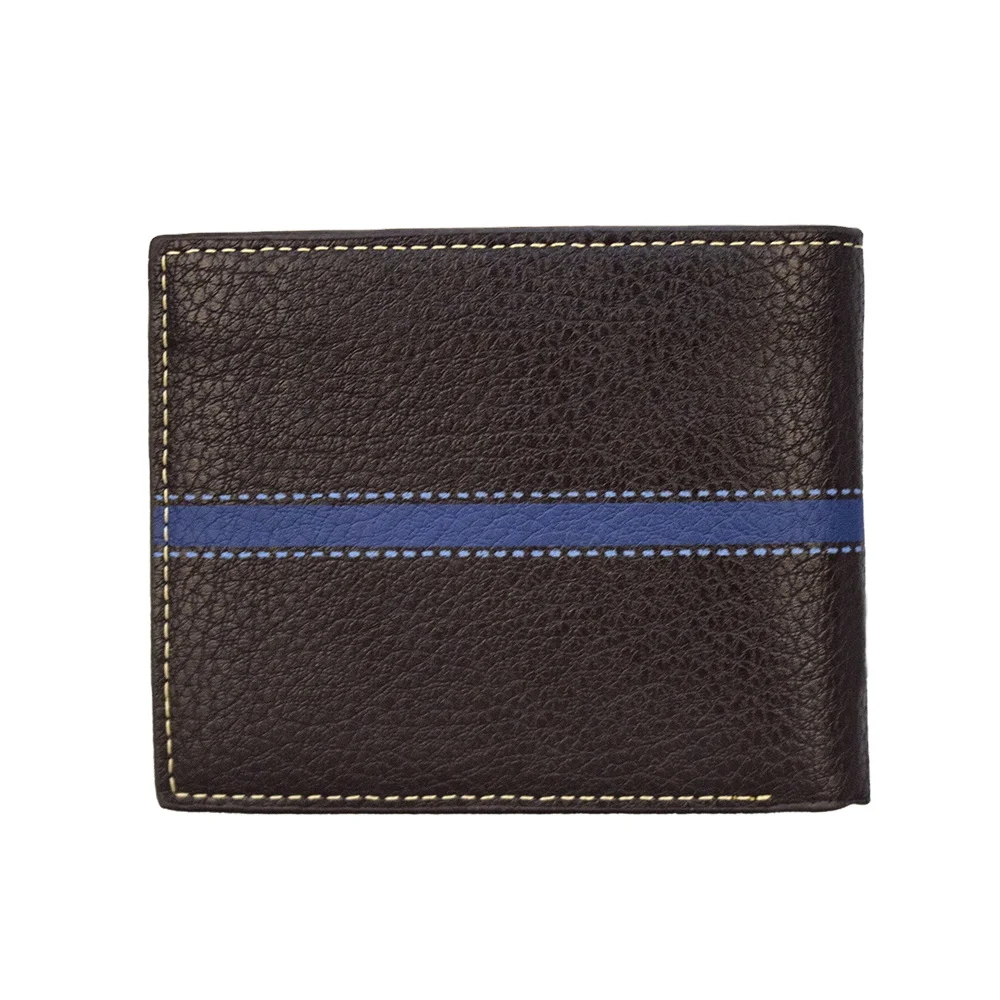 Modern Stylish Rfid Blocking Minimalist Slim Wallet Bifold PU Leather Wallet Men Short Purse Small Clutch Wallet