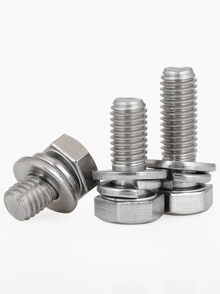 Hexagon Head Screw Triple Combination Factory Price hex head screw triple combination stainless steel carbon steel