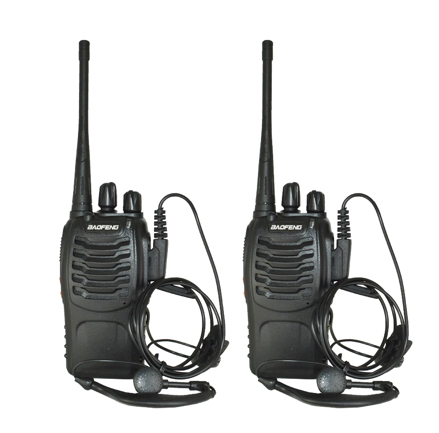 dropshipping BF-888S baofeng walkie talkie 888s UHF 400-470MHz 16Channel Portable two way radio with earpiece bf888s transceiver
