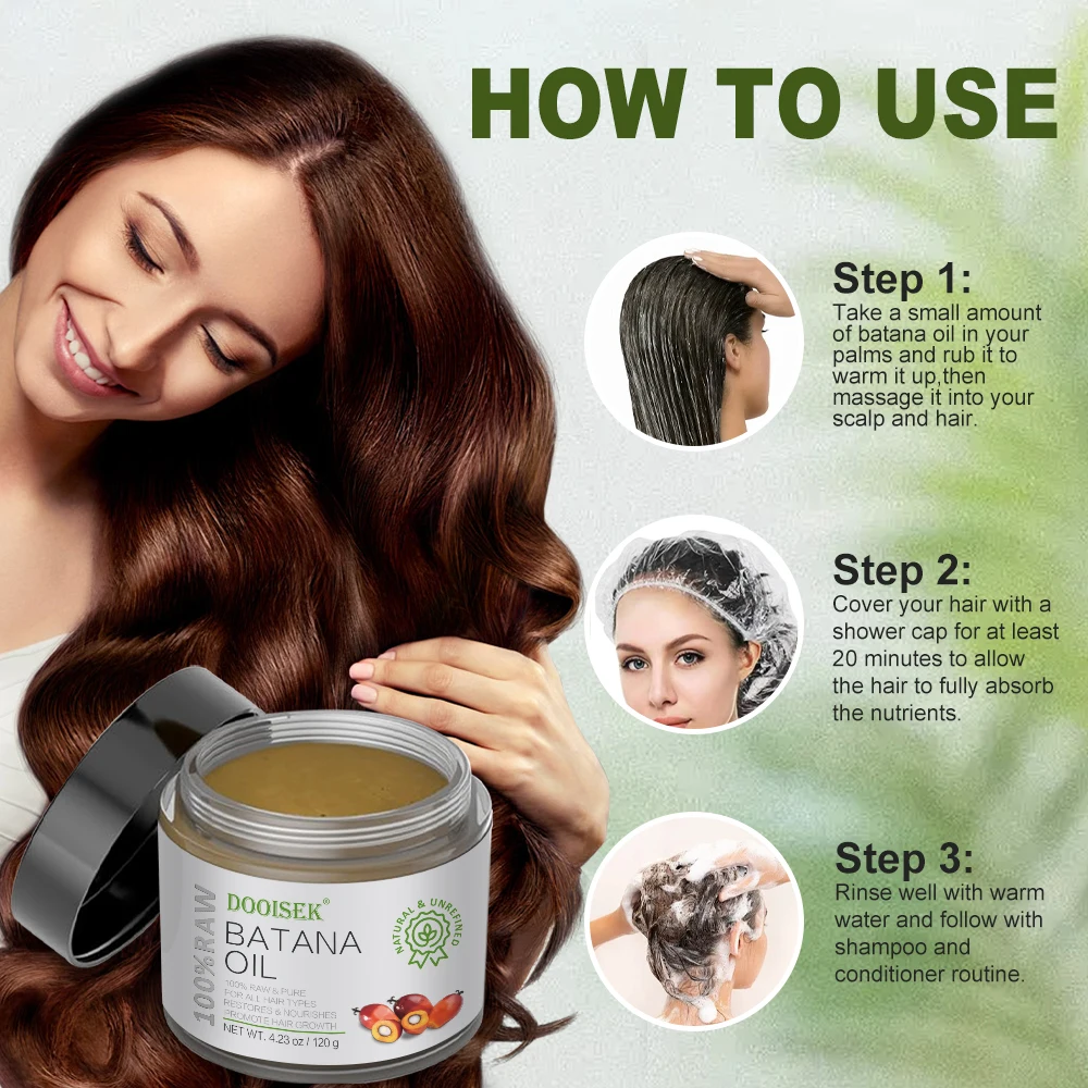 Hot Products 100% Pure Batana Oil Organic jojoba oil Natural Promote Hair Growth Batana Oil Butter For Hair Regrowth