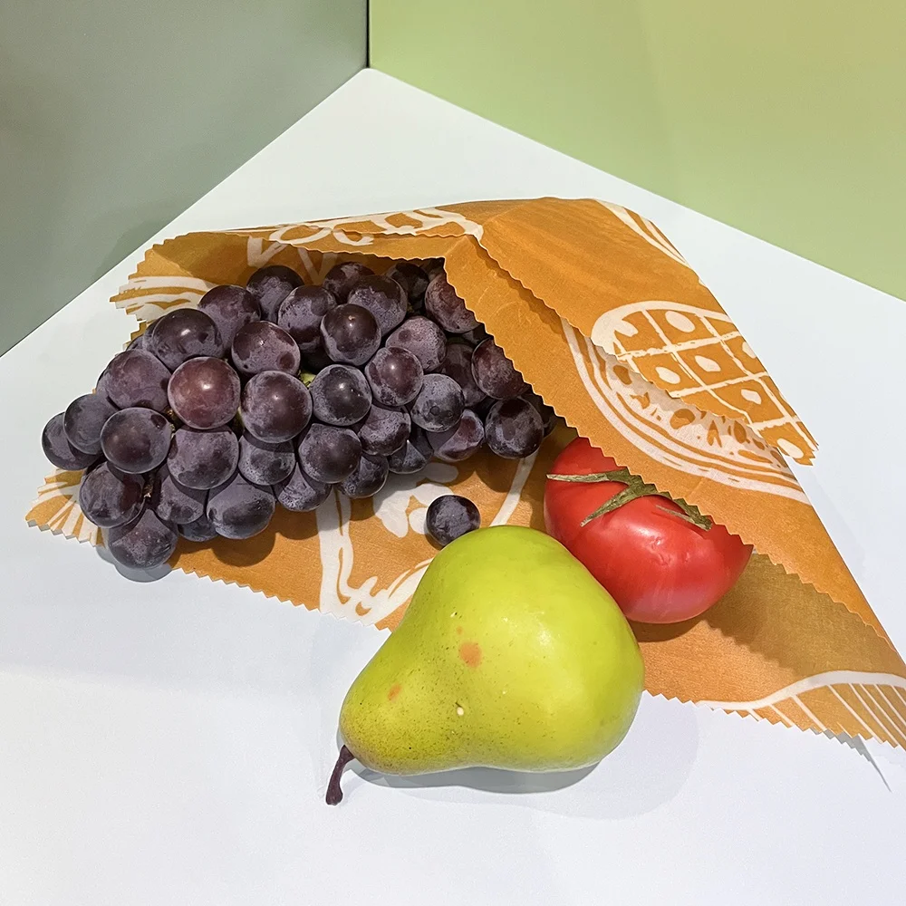 Organic Wholesale Bread Storage Snack Hot Sale Reusable Eco Friendly Plant Sandwich Based Wax Beeswax Colored Food Wrap