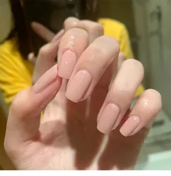 Factory direct square uv fake nails Artificial design Pink Products 24pcs supplies nails Press On Nails