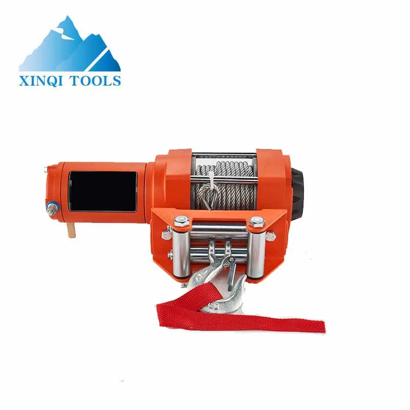 XINQI 12V 3500lb Electric Winch, ATV UTV Winch with Mounting Bracket/Wireless Remote Control for Towing ATV/UTV