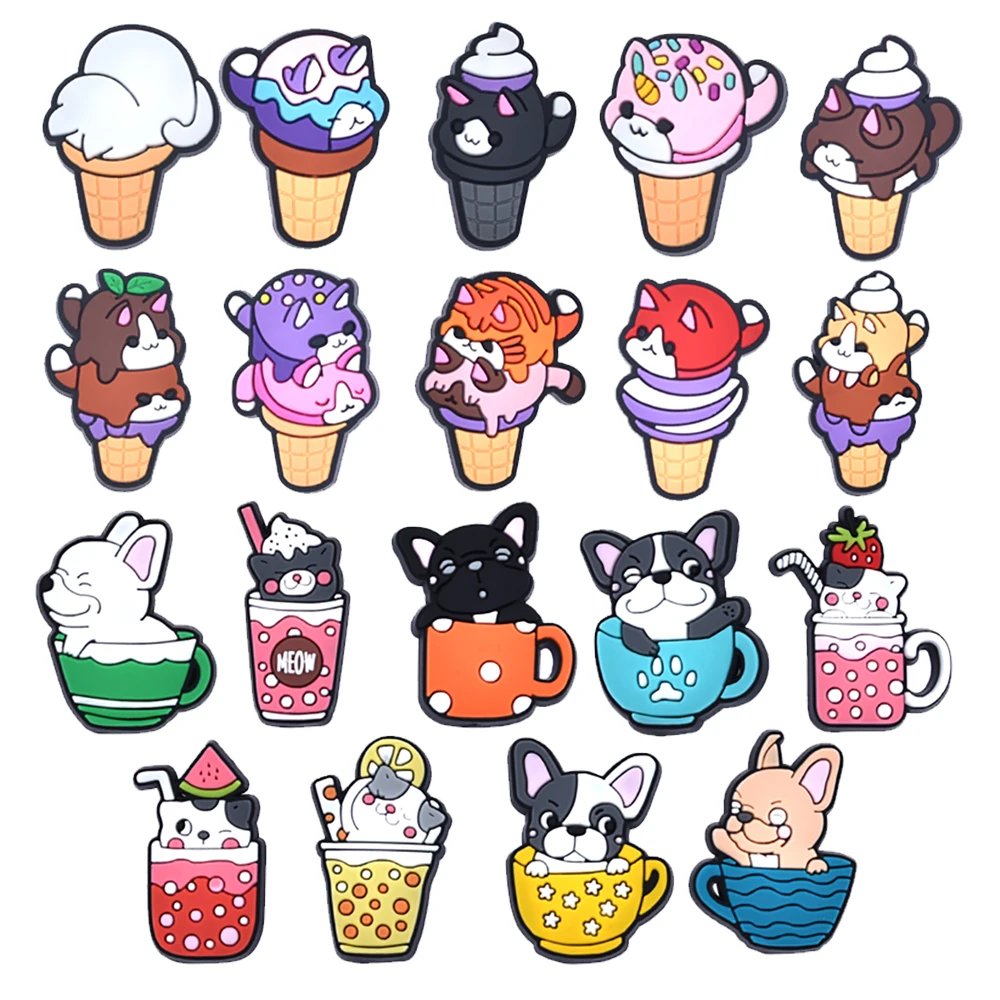 Latest Design Plastic Shoelace Animal clogs Charms Rubber Shoe Charms With Decoration Buckles Sneaker Accessories