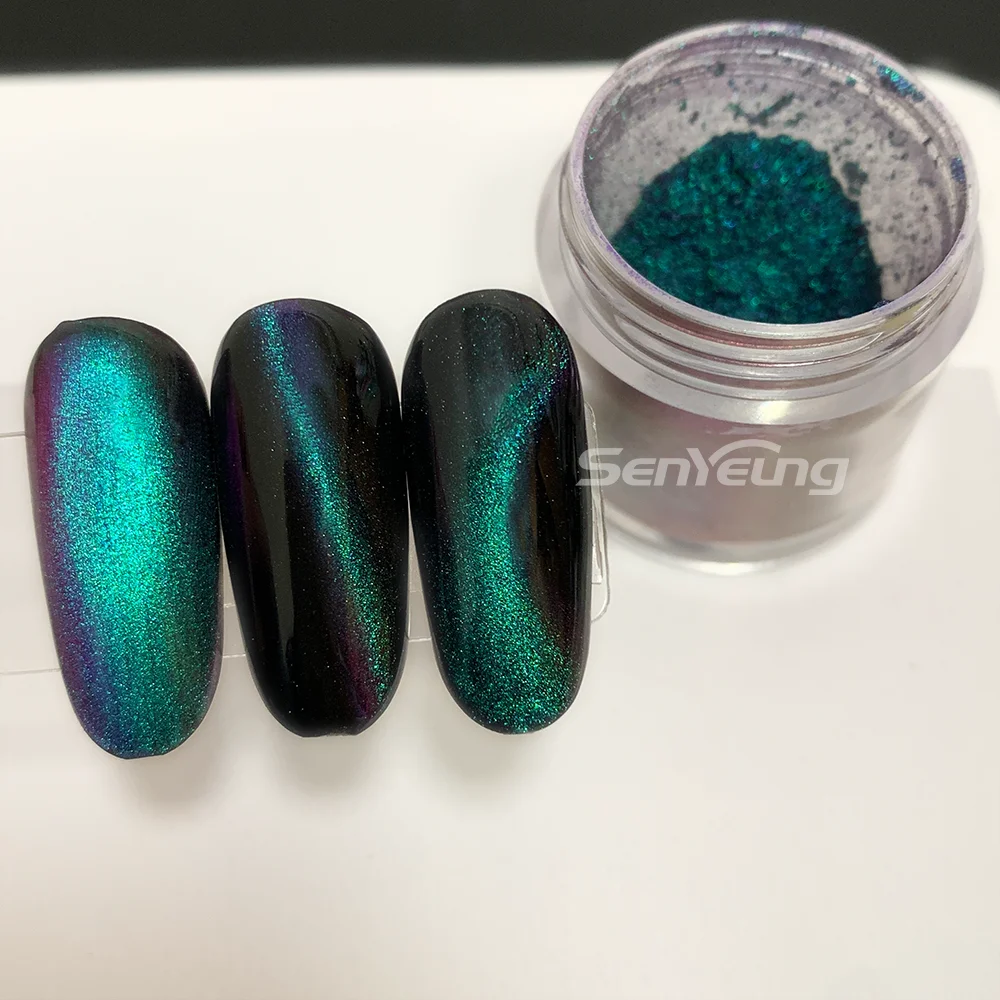 Variety of Style Chrome Chameleon Magnetic Cat Eye Powder Using for Nail Art