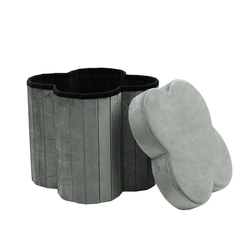 2022 Modern Living Round Ottoman Storage Stool Pouf Ottoman Stool