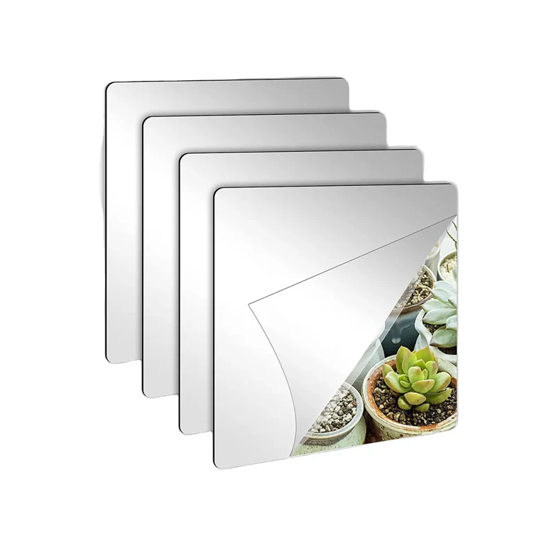 High Quality New Self Adhesive Non Glass Oem Custom Shape And Size Acrylic Wall Mirror Stickers Or Decoration