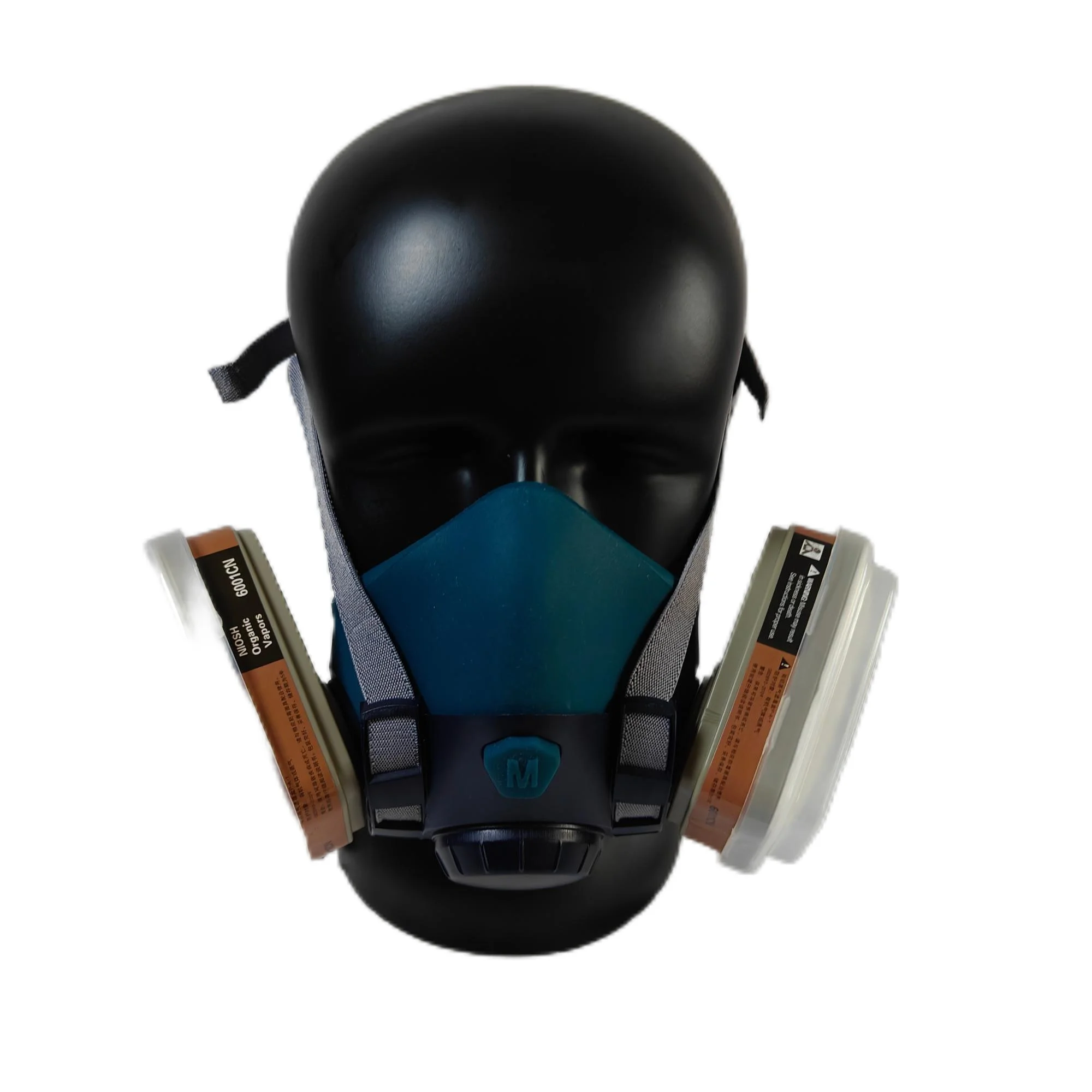 Breathable Silicone Gas Mask Set KN95 Reusable Half Face Respirator with Cartridge Dustproof Spray Box for Car Painting