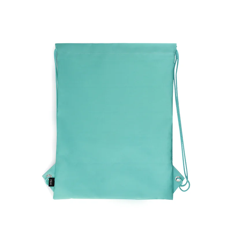 HSI A047200157AA BSCI Factory custom logo sports backpack 300D polyester drawstring bag printing for promotional