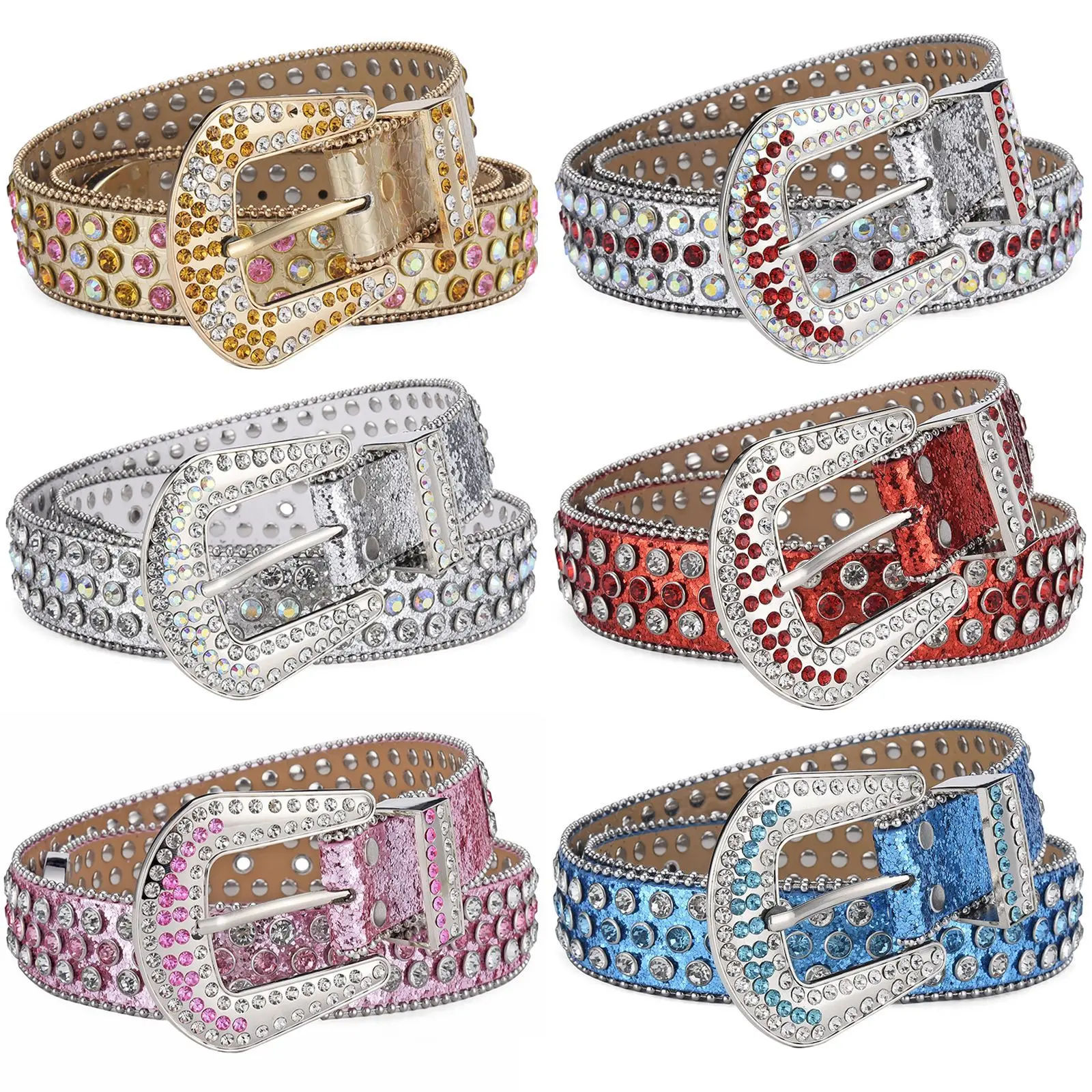 Sparkle bb simon belts rhinestone men crystal studded rhinestone belt for women bling bling customized buckle diamond cowboy men