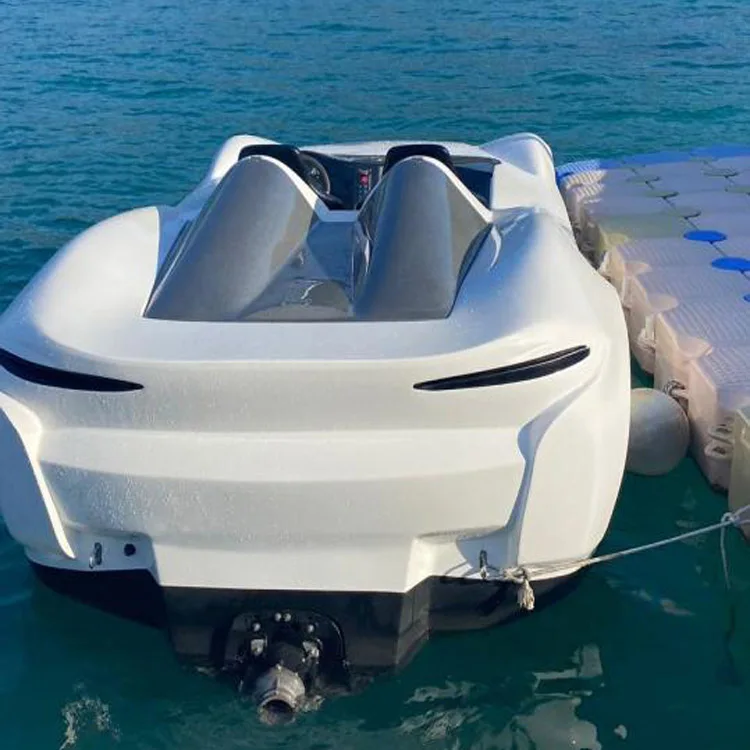 Marine plastic Floating ski jet car floating pontoon with rolling wheels