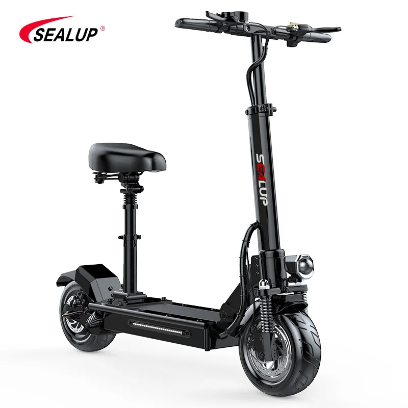 SEALUP Q5 CHEAP 400W 2 WHEEL DISC BRAKE ELECTRIC SCOOTER ALUMINUM ALLOY 10 INCH 36V 18.4AH FOLDING SCOOTER ELECTRIC ADULT