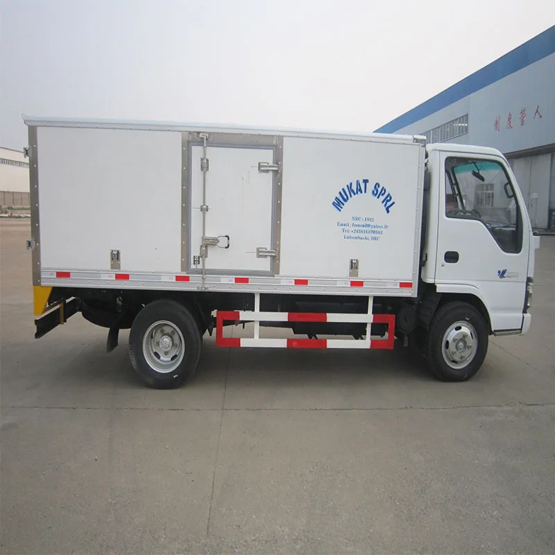Japan 4x2 6 Wheels Mini THERMO KING Refrigerator Truck Cold Van Truck Fresh Fruit Meat Seafood Ice Cream Delivery Truck