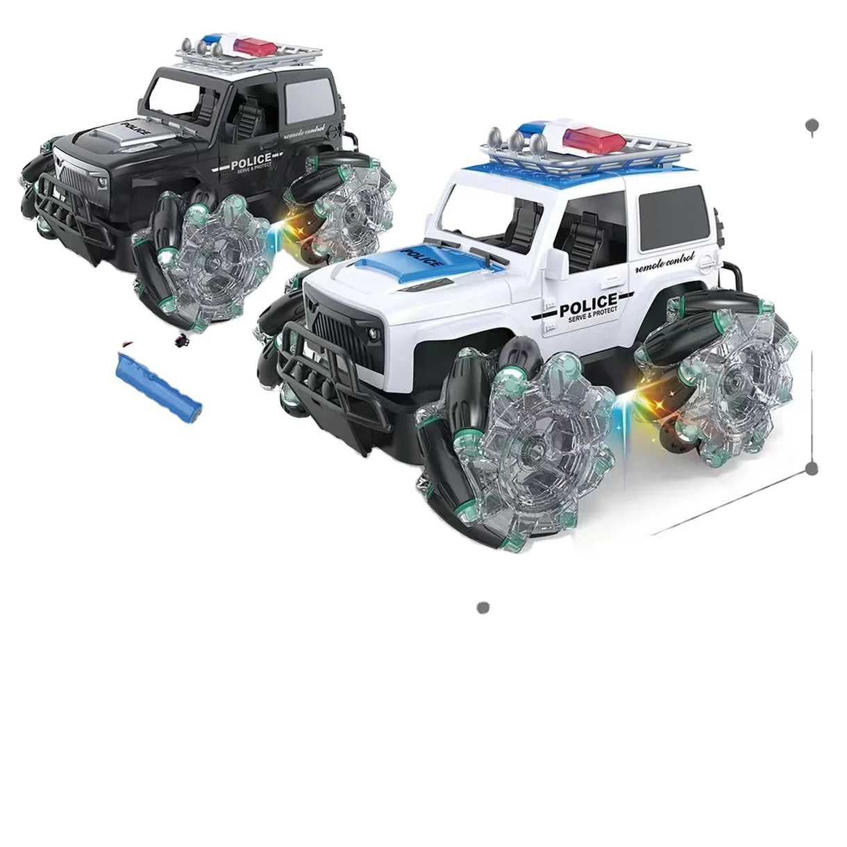 Wrangler police car side wheel