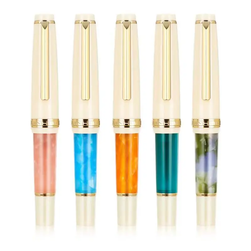 high quality business gifts pen Short mini art calligraphy pen boss Acrylic luxury fountain pen for men gift