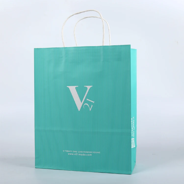 Competitive Price Biodegradable Firm Bottom Durable Paper Bag Garment Craft Paper Bag With Handle