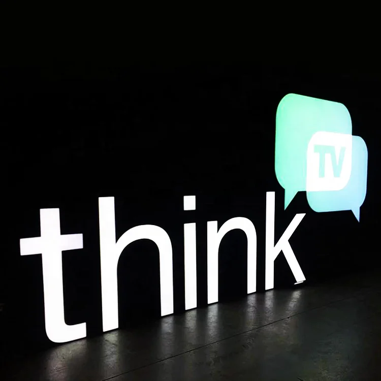 Outdoor and indoor advertising  Business signage backlit storefront 3d led signage channel letter