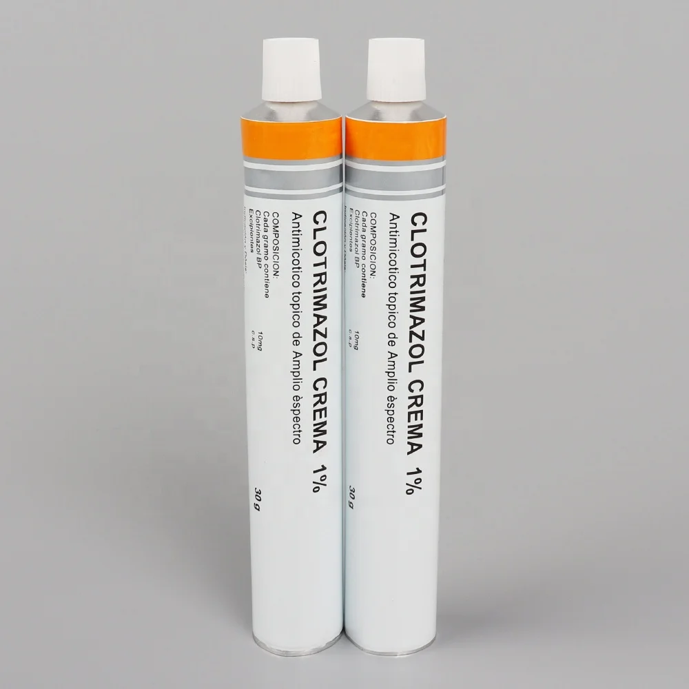 Aluminum Round Empty Ointment Tubes Container unguent