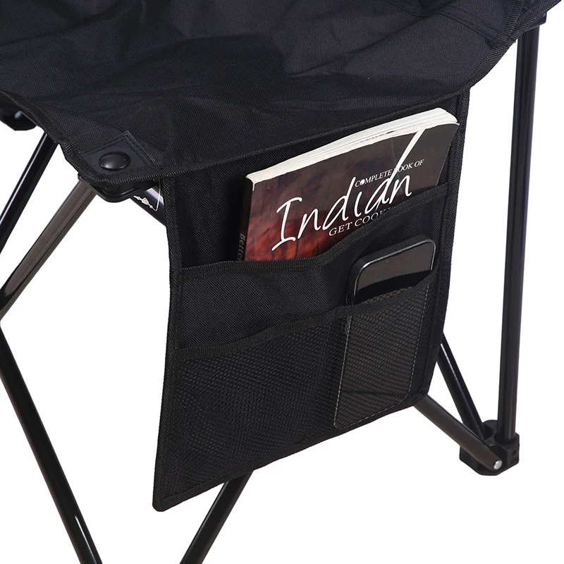 6 Seats Foldable Sideline Bench for Sports Team Portable portability Camping Folding Bench Chairs with Carry Bag, Black