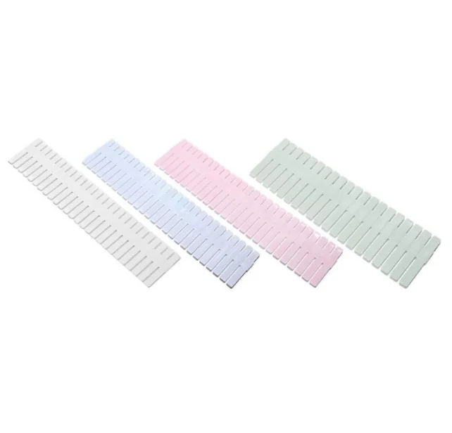 Hot Selling Adjustable 4PCS DIY Plastic Separator Grid Tidy Splitter Plate Drawer Plastic Drawer Dividers