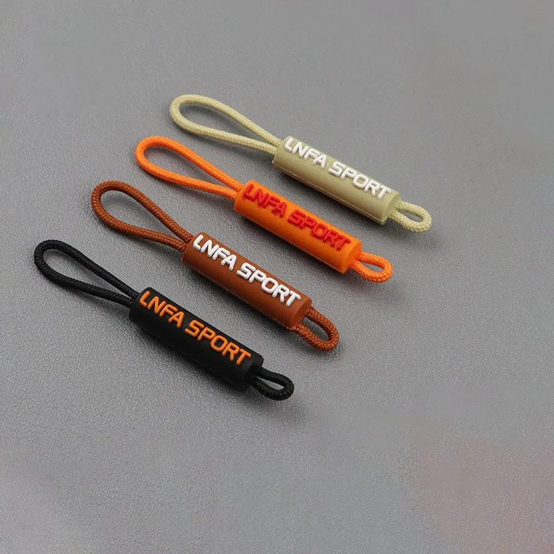 Made Silicone Rubbery Zipper Puller Cord String Pull for leather bag making accessories