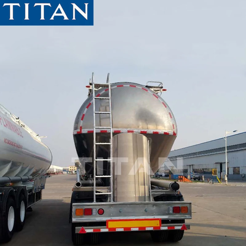 60 ton Aluminium Wheat flour bulk polar cement tanker powder transporters silo tanks dry fly ash cement bulker trailer for sale