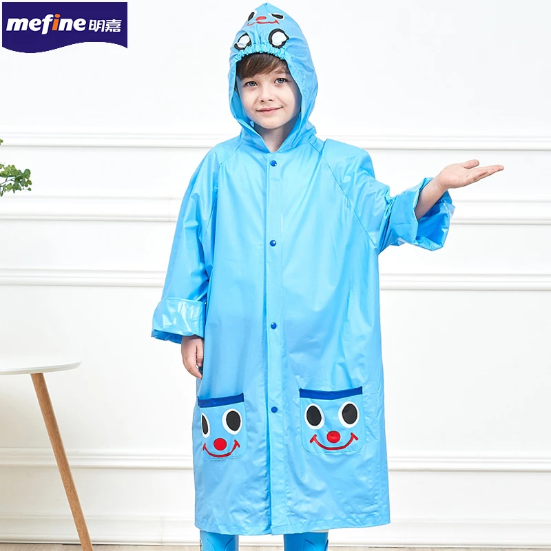 Factory Direct Sale Waterproof Raincoat Cartoon Style Kids Rain Poncho
