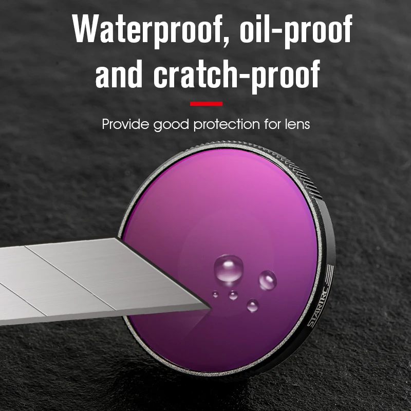 STARTRC 4PCS Set ACG optical glass profession ND16/32/64/CPL lens Filters DJI Action 3 for Sports Camera Accessories