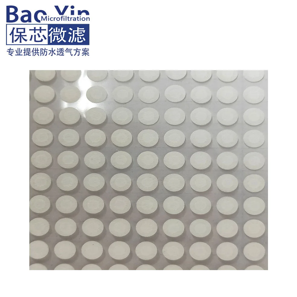Customize Size e-PTFE adhesive Waterproof Vent Membrane IP67