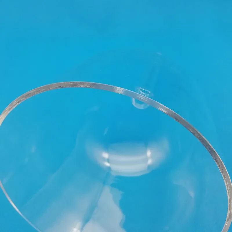 HF Hollow Handle clear crystal singing bowls with chakra tones