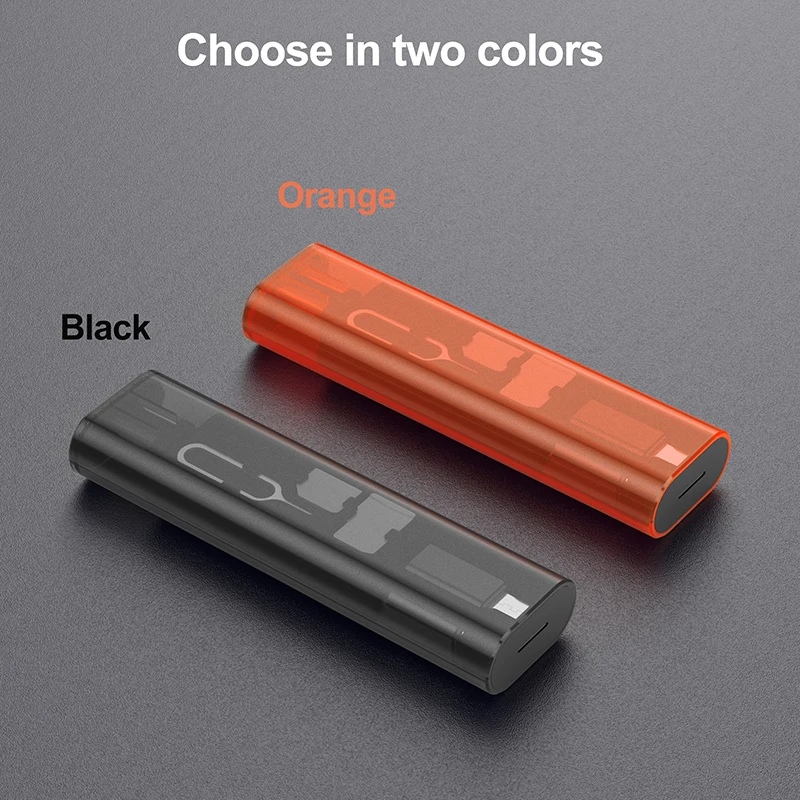 Multifunction USB Micro LT Adapter SD Card Store Type-C Plug Storage Case for Travel Cell Phone Pad Charging PC Computer Data