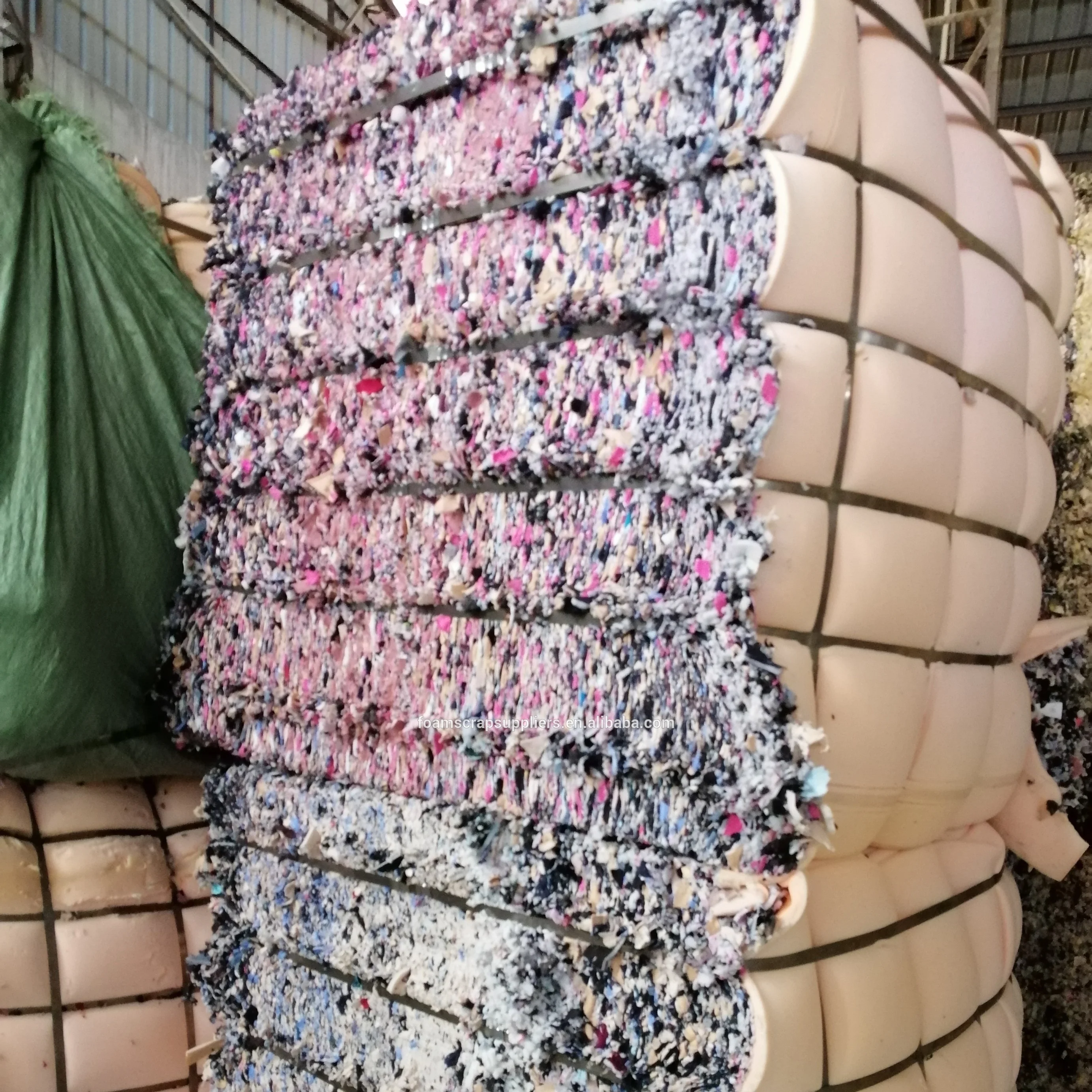 cheap shredded Bra foam scrap fabric sponge 100% dry clean shredded waste pack scrap pillow fillings