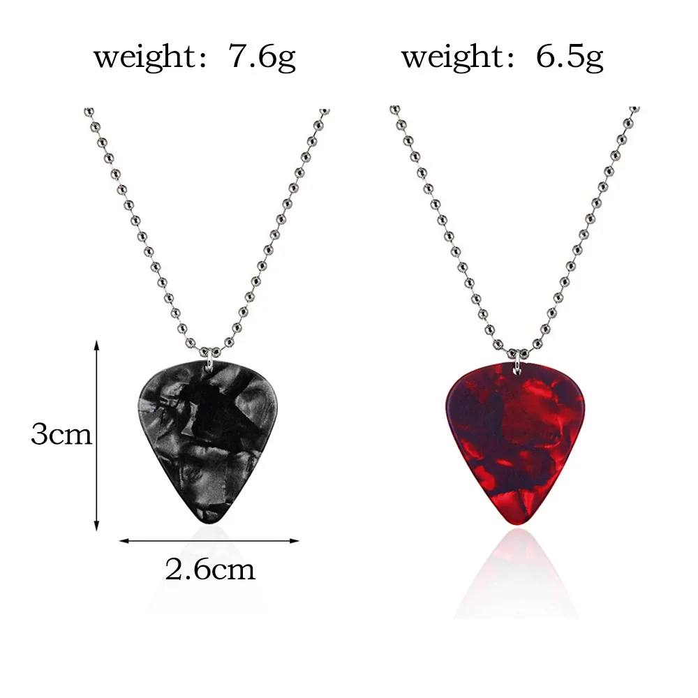 Best Seller Eddie Guitar Pick Necklace for Stranger Hellfire Club Women Men Necklace Jewelry Gift