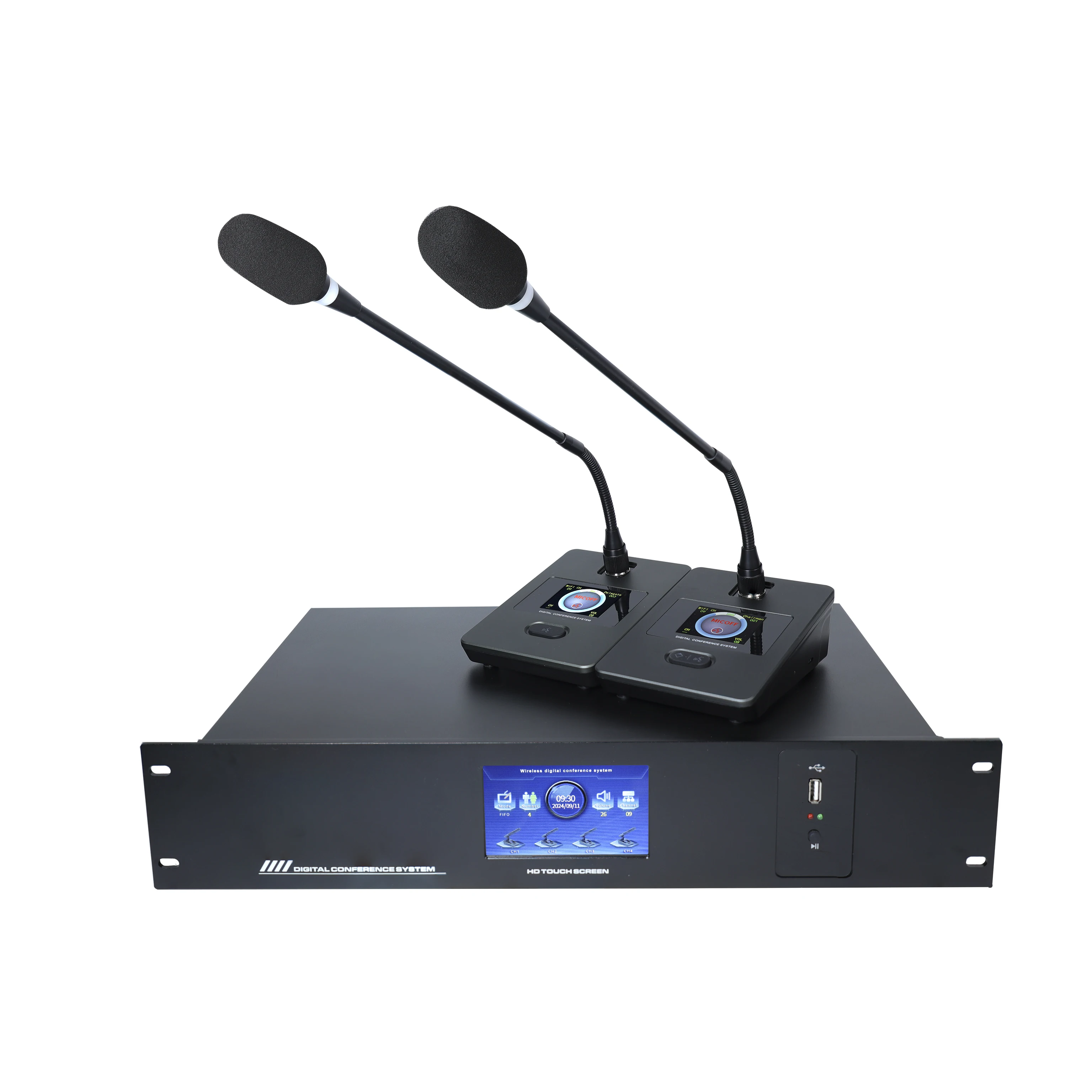 Wireless Conference Delegate Unit with Gooseneck