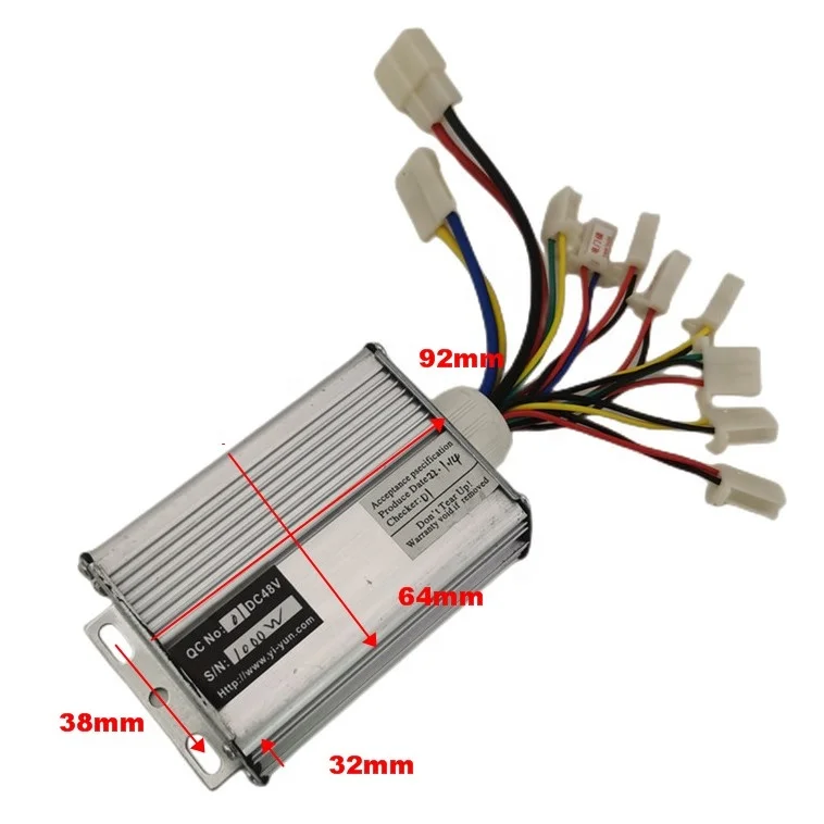 High quality Yiyun DC 48V 1000W brush motor controller for Electric Scooter ATV motorized bicycle