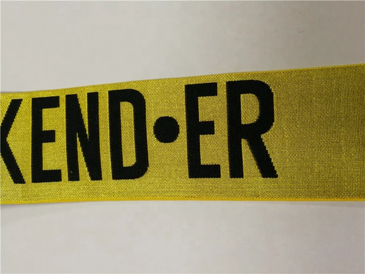 
Superior quality custom golden jacquard shiny sparkle bling underwear elastic band 