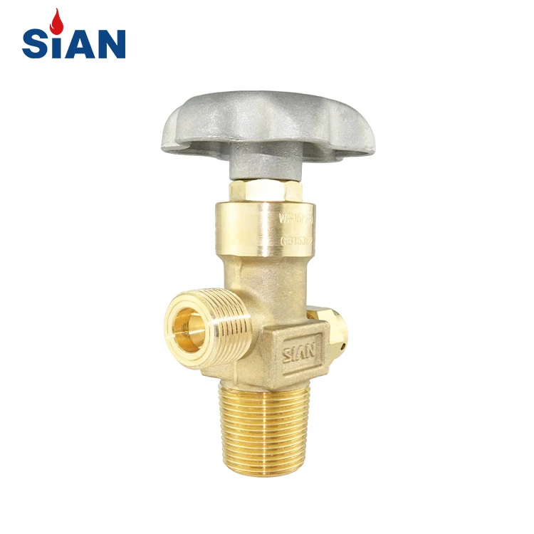  2020 Best Sale China Industrial Gas Cylinder CO2 QF-2A8 Axial Type Valve Brass SiAN