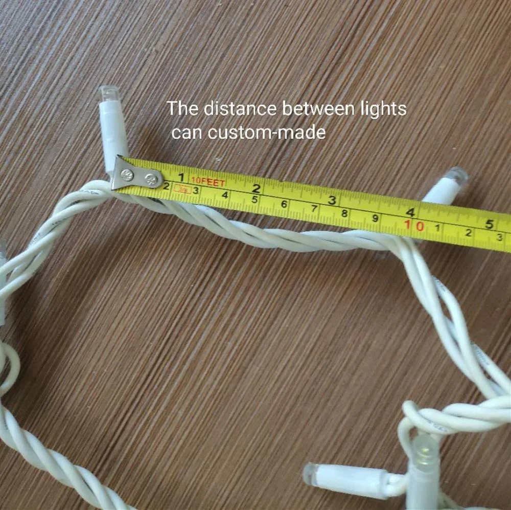 Holiday project light OEM customize outdoor waterproof  CE  RoHS Approve IP65 rubber cable led string light curtain lights