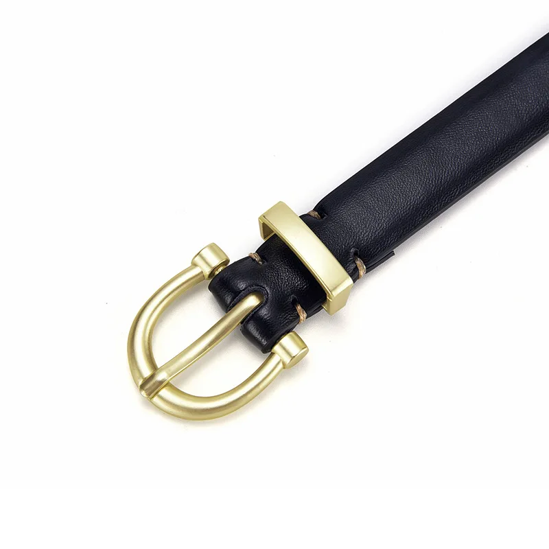 Fashion Antique Retro Simple Female Teens Thin Style Belts Ladies Cut Edge Jeans Belt