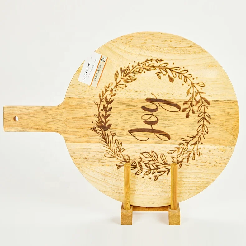 2022 Factory Wholesale Acacia Wood Square Chopping Board With Handle Wood Cutting Boards