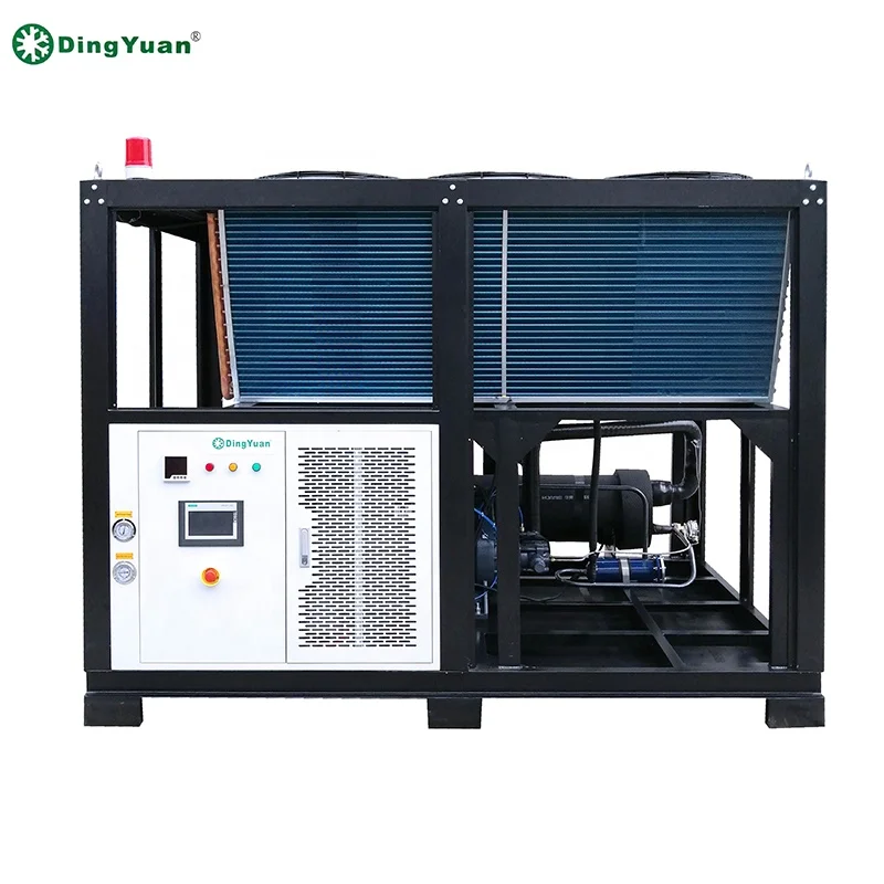 DINGYUAN Chilling Equipment 60HP Industrial  Cooling System Air Screw Cooled Chiller