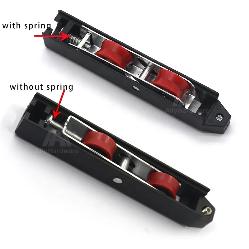 Single double slide window roller aluminum double wheel