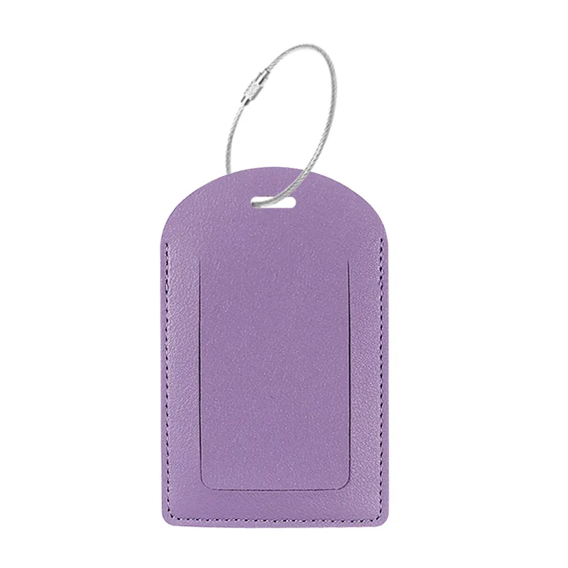 Custom PU Leather Airplane-Themed Luggage Tag Card Holder Wallet Passport Cover for Travel Bag Parts & Accessories