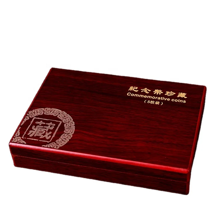 
Adjustable antique wooden coin box 5 Pieces Coin 30mm 27mm 25mm Capsule Storage camphor wood coin box 