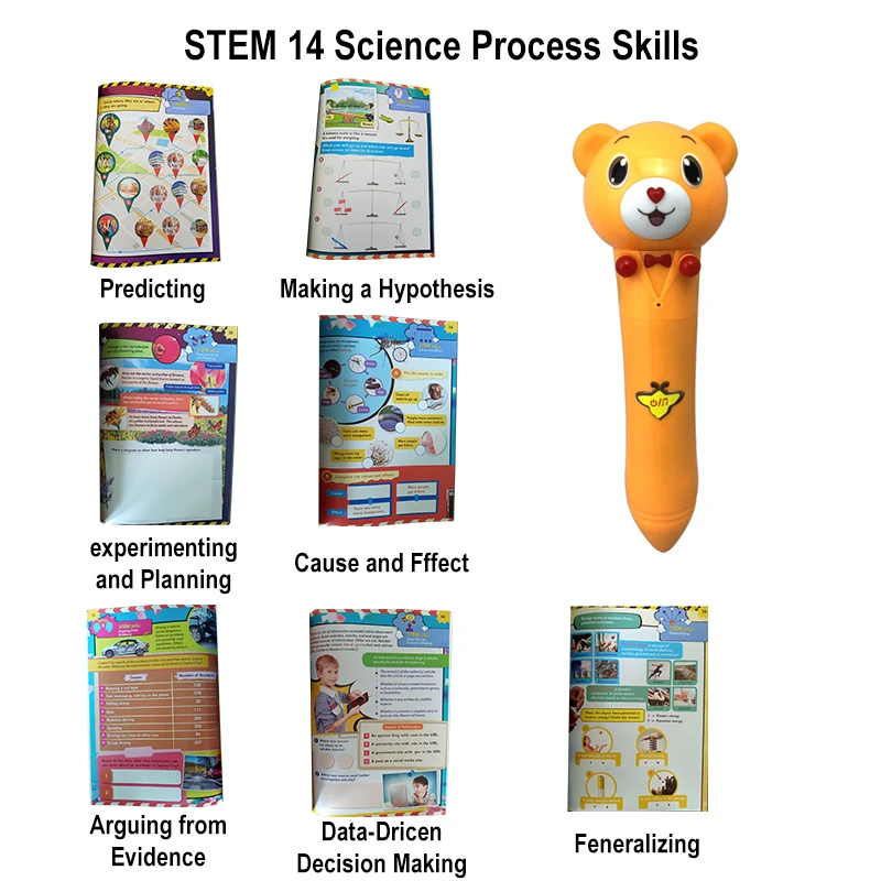 Customized TEAMMS Children Learning Machine Reading Pen English Audio Book