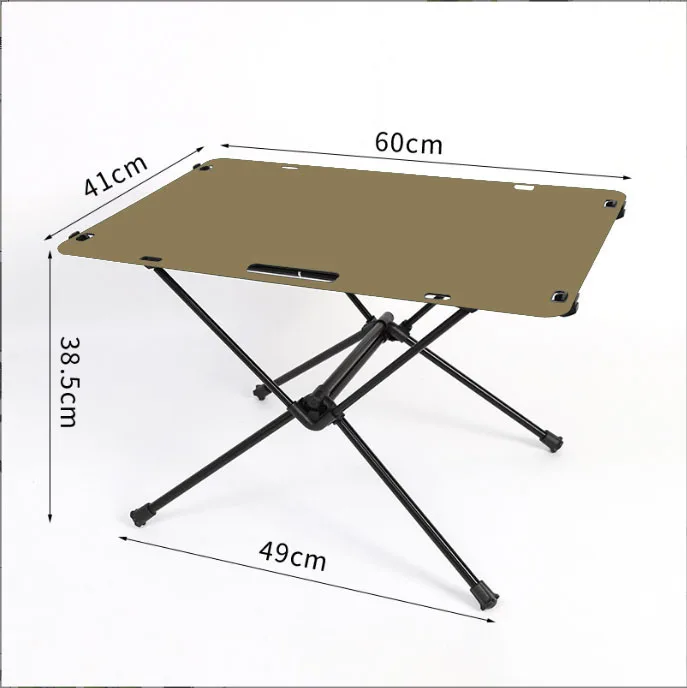 Outdoor camping New product metal garden patio furniture picnic steel foldable folding table camping table