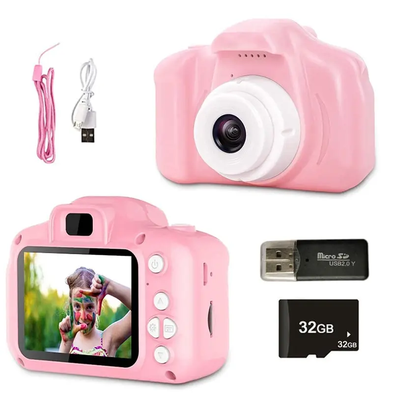 2.0 Inch IPS Screen Children Video Camera Educational Toys Digital Video Camera Birthday Gift Kids Video Camera
