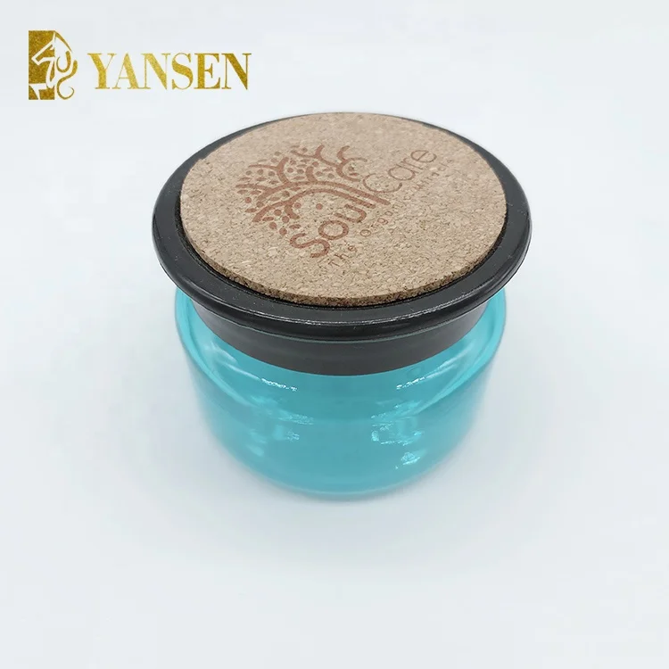 Chinese wholesales customized  matte blue double wall pp plastic nail polish cosmetic jar for color gel